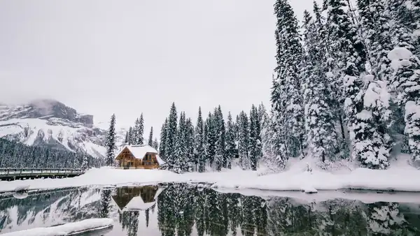 Hiver au Québec, sommets enneigés